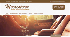 Desktop Screenshot of moorestownautoupholster.com